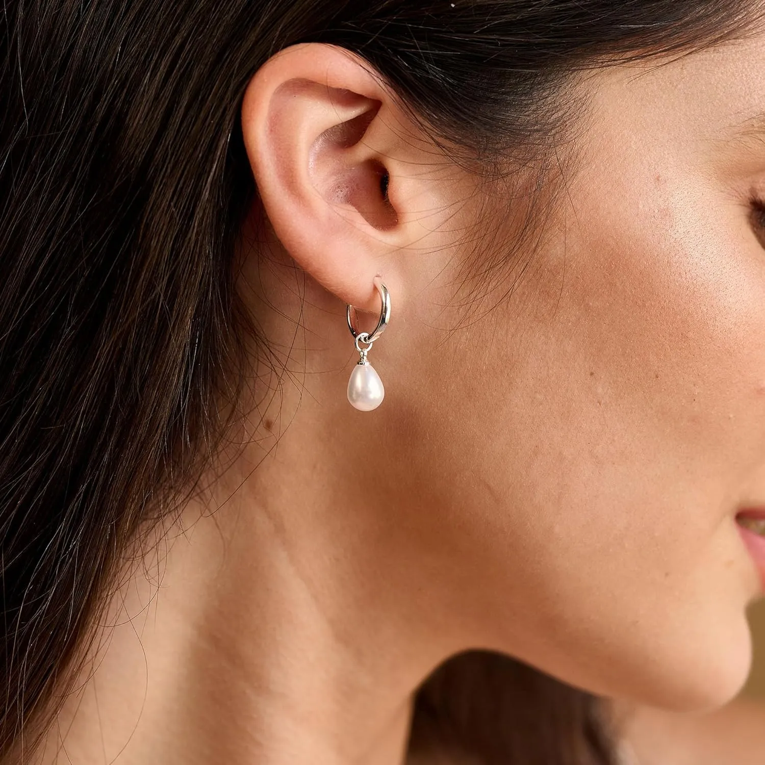 Gold Pearl Earrings for Women - 14K Gold Plated/Silver Dangle Hypoallergenic Lightweight Drop Earrings, Simple Stud Fashion Jewelry Gifts