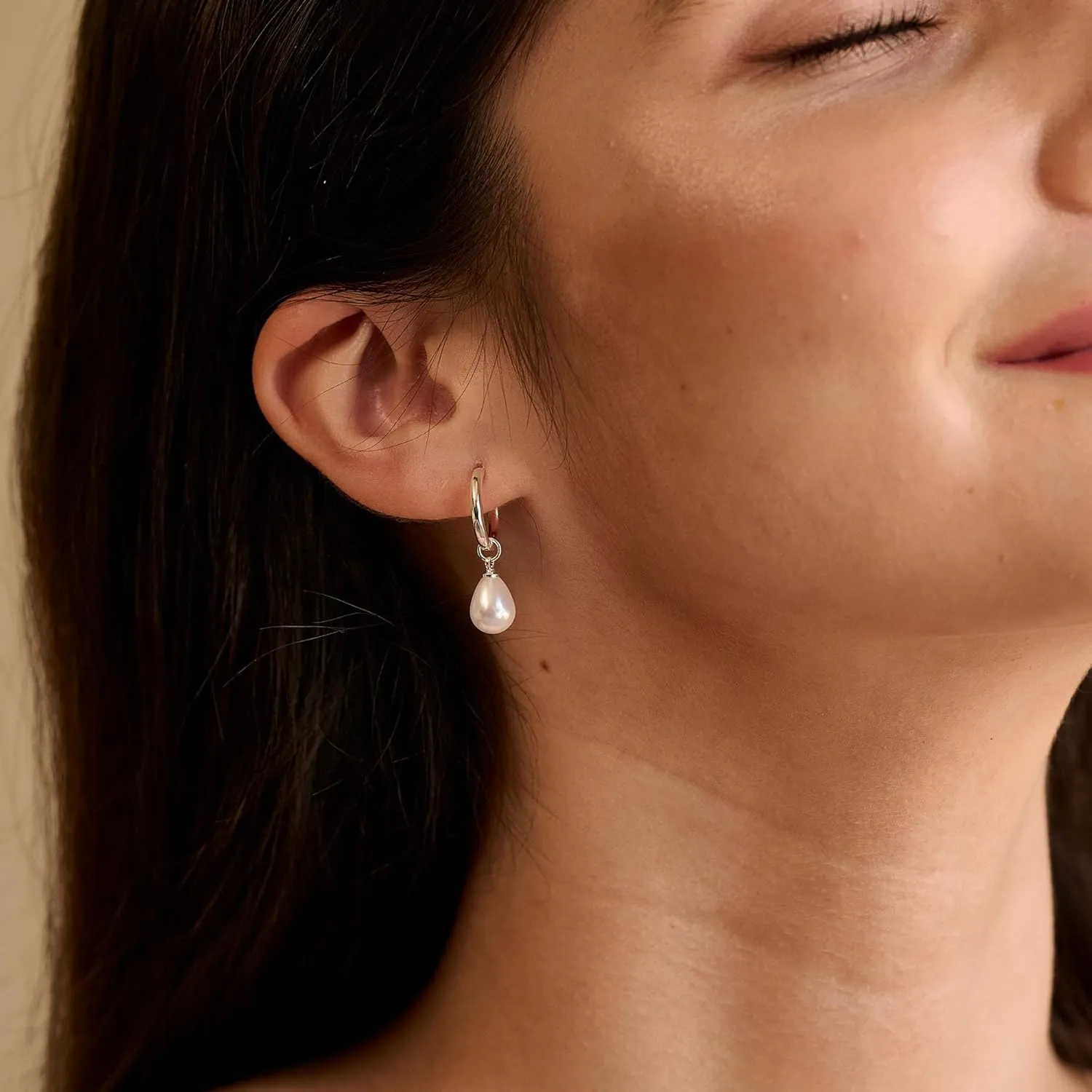 Gold Pearl Earrings for Women - 14K Gold Plated/Silver Dangle Hypoallergenic Lightweight Drop Earrings, Simple Stud Fashion Jewelry Gifts