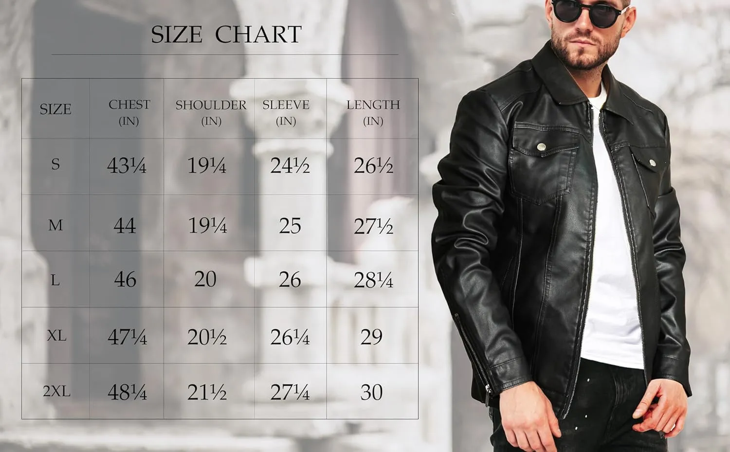Mens Leather Jackets Casual Faux Leather Motorcycle Jacket Biker Vintage Outwear