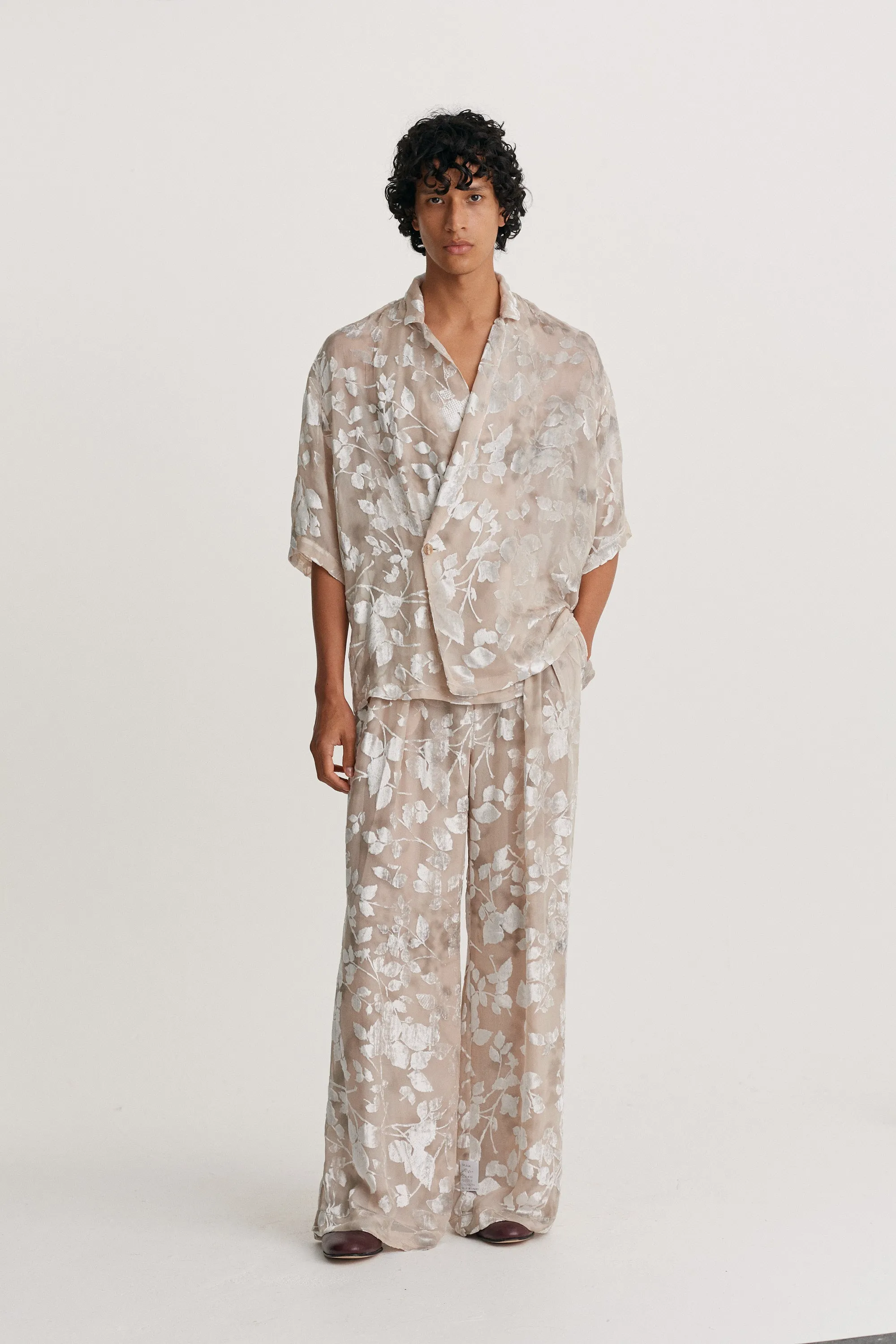 Notch Collar Wrap Shirt