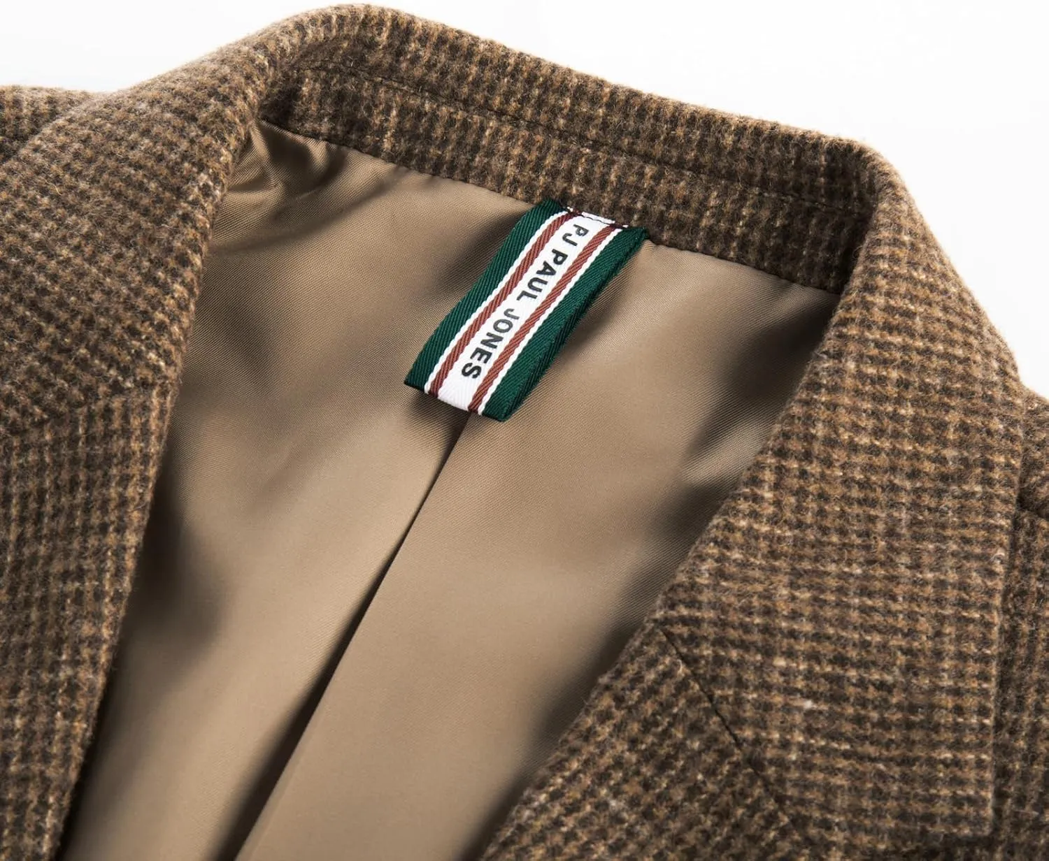 PJ PAUL JONES Men's Herringbone Tweed Blazer British Wool Blend Sport Coat Jacket