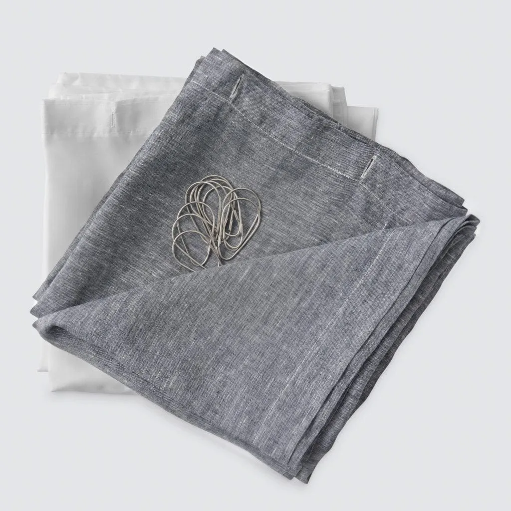 Stonewashed Linen Shower Curtain
