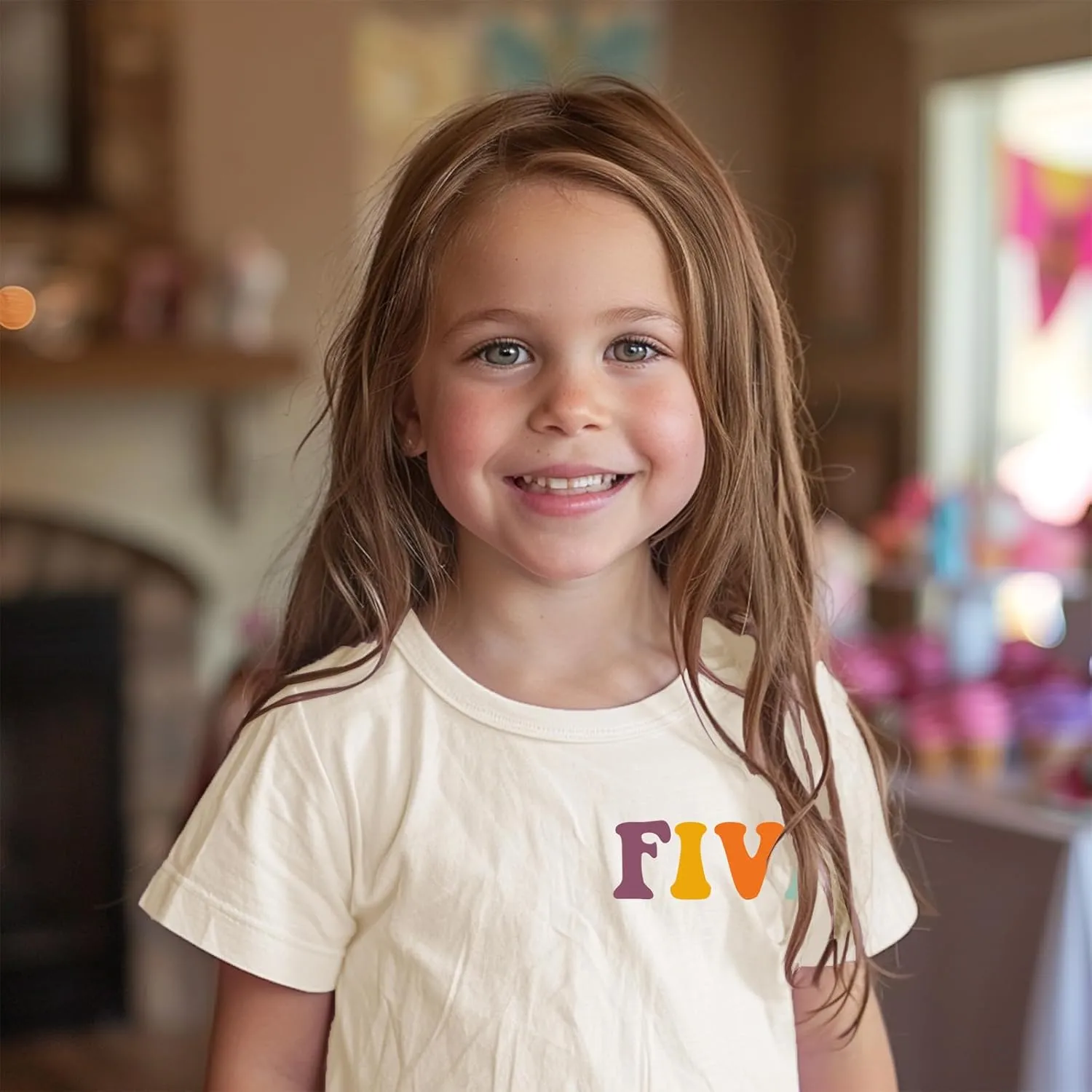 Toddler GILR Two Three Four Five Birthday Shirt in My Two-Five Years Old Era T-Shirts