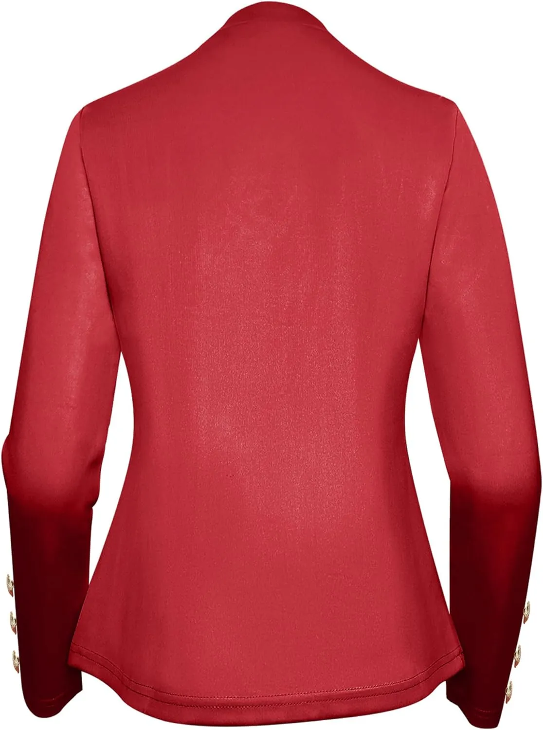 Women's Double Breasted Slim Fit Blazers Notch Lapel Work Office Suits Casual Open Front Blazer